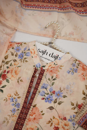 Bin Saeed Originals  - Exclusive Lawn  Outfit with Dupatta - Ready to Wear - SD399