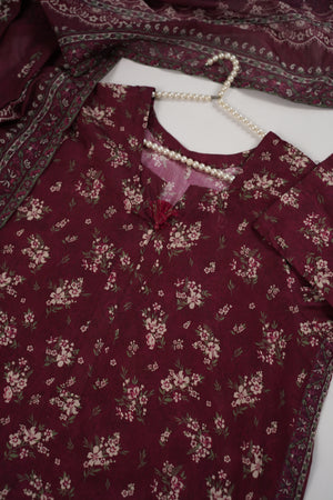 Bin Saeed Originals  - Exclusive Lawn  Outfit with Dupatta - Ready to Wear - SD400