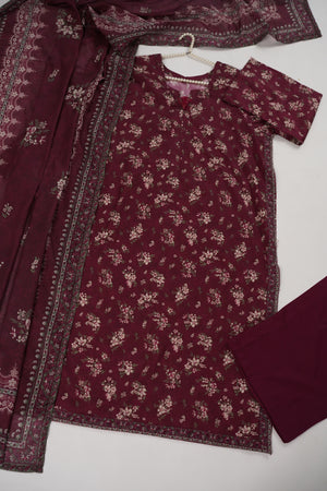 Bin Saeed Originals  - Exclusive Lawn  Outfit with Dupatta - Ready to Wear - SD400
