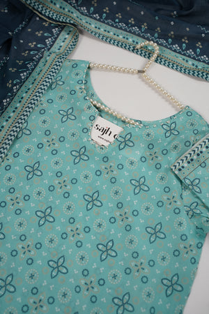 Bin Saeed Originals  - Exclusive Lawn  Outfit with Dupatta - Ready to Wear - SD402