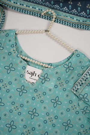 Bin Saeed Originals  - Exclusive Lawn  Outfit with Dupatta - Ready to Wear - SD402