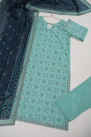 Bin Saeed Originals  - Exclusive Lawn  Outfit with Dupatta - Ready to Wear - SD402