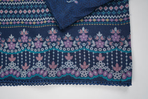 Rozi - Exclusive Dhanak Outfit with Shawl - Ready to Wear - Warm Fabric