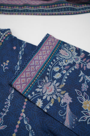 Rozi - Exclusive Dhanak Outfit with Shawl - Ready to Wear - Warm Fabric