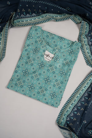 Bin Saeed Originals  - Exclusive Lawn  Outfit with Dupatta - Ready to Wear - SD402
