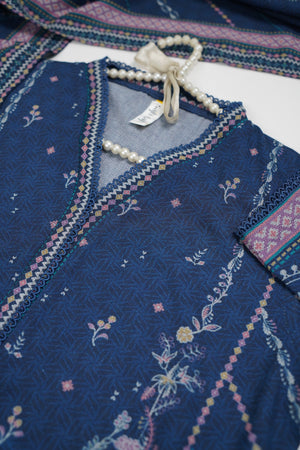 Rozi - Exclusive Dhanak Outfit with Shawl - Ready to Wear - Warm Fabric