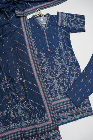Rozi - Exclusive Dhanak Outfit with Shawl - Ready to Wear - Warm Fabric