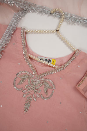Khaas - Luxury  Organza Outfit with Organza Dupatta - Hand Work - Ready to Wear - SD436