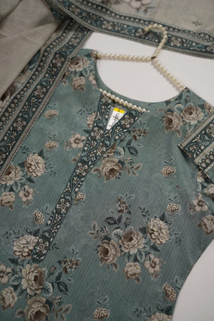 Rozi  - Exclusive Lawn  Outfit with Dupatta - Ready to Wear SD409