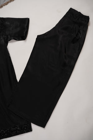 Khaas - Luxury Sheesha Silk Outfit - Hand Work - Ready to Wear - SD431