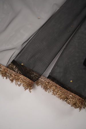 Khaas - Luxury Sheesha Silk Outfit - Hand Work - Ready to Wear - SD431