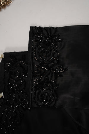 Khaas - Luxury Sheesha Silk Outfit - Hand Work - Ready to Wear - SD431