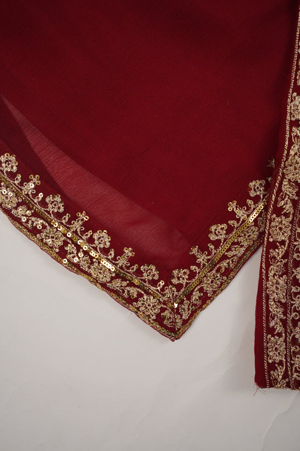 Budget Wear - Chiffon Outfit with Chiffon Dupatta and Plazzo - Ready to Wear MC254