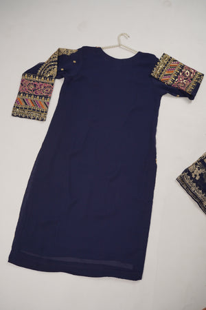 Chiffon Outfit with Chiffon Dupatta and Plazzo  - Ready to Wear SD251