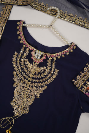 Chiffon Outfit with Chiffon Dupatta and Plazzo  - Ready to Wear SD251