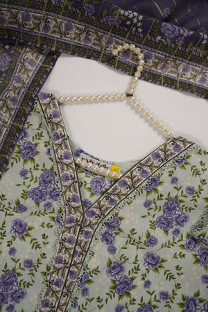 Rozi  - Exclusive Lawn  Outfit with Dupatta - Ready to Wear SD410