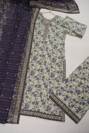 Rozi  - Exclusive Lawn  Outfit with Dupatta - Ready to Wear SD410