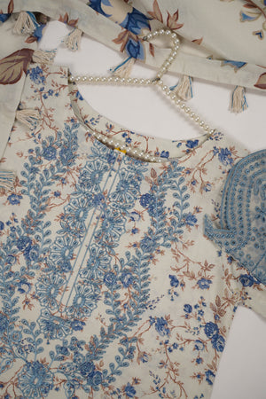 Rozi - Exclusive Karandi Outfit with Shawl - Ready to Wear -MC253 - Eid Volume 2