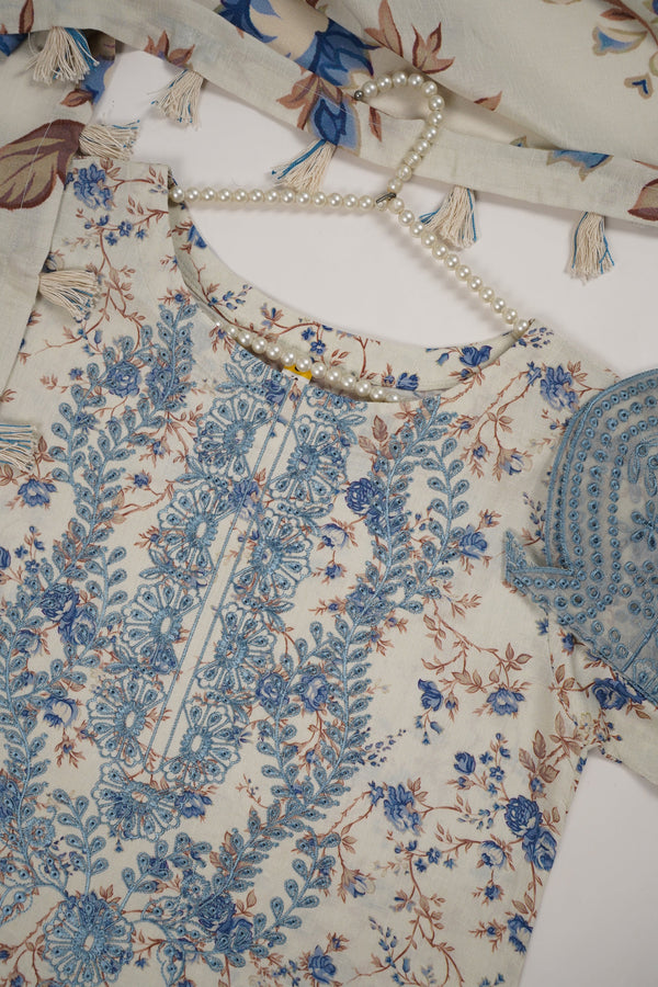 Rozi - Exclusive Karandi Outfit with Shawl - Ready to Wear -MC253 - Eid Volume 2