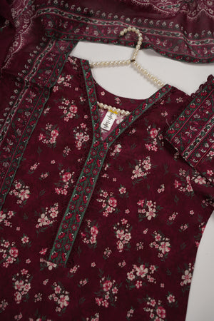 Rozi  - Exclusive Lawn  Outfit with Dupatta - Ready to Wear SD433