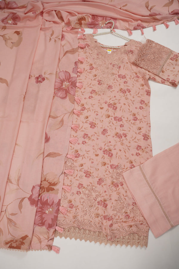 Rozi - Exclusive Karandi Outfit with Shawl - Ready to Wear -MC252 - Eid Volume 2