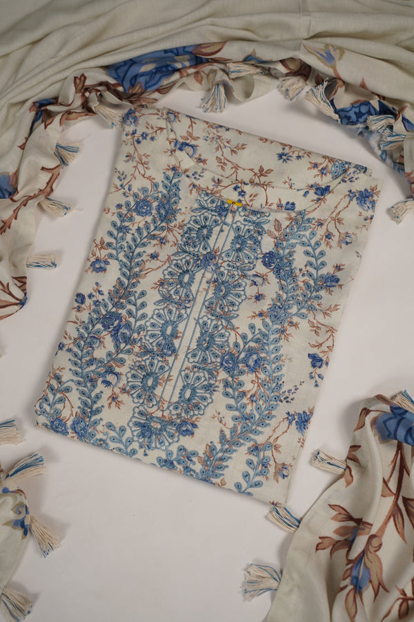 Rozi - Exclusive Karandi Outfit with Shawl - Ready to Wear -MC253 - Eid Volume 2