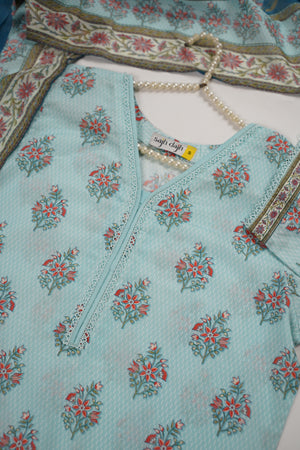 Rozi  - Exclusive Lawn  Outfit with Dupatta - Ready to Wear SD412