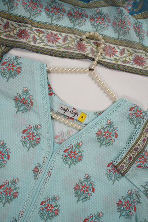 Rozi  - Exclusive Lawn  Outfit with Dupatta - Ready to Wear SD412