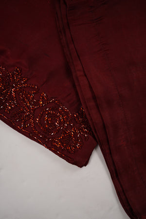 Khaas - Luxury Sheesha Silk Outfit - Hand Work - Ready to Wear - SD432