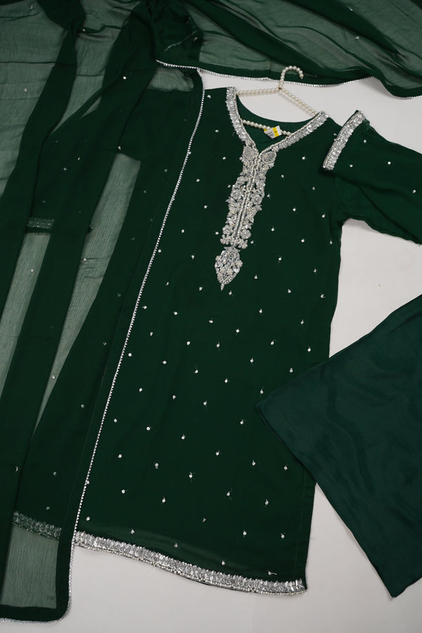 Khaas - Luxury Chiffon  Outfit - Hand Work - Ready to Wear MC259 - Eid Volume 4