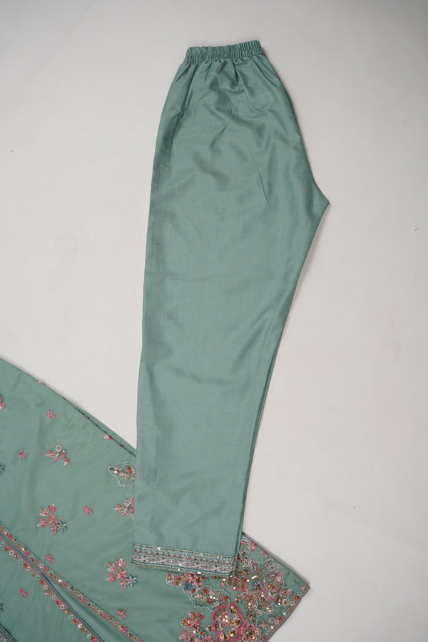 Tehwar - Luxury Organza Outfit with Organza Dupatta - Ready to Wear MC257 - Eid Volume 1