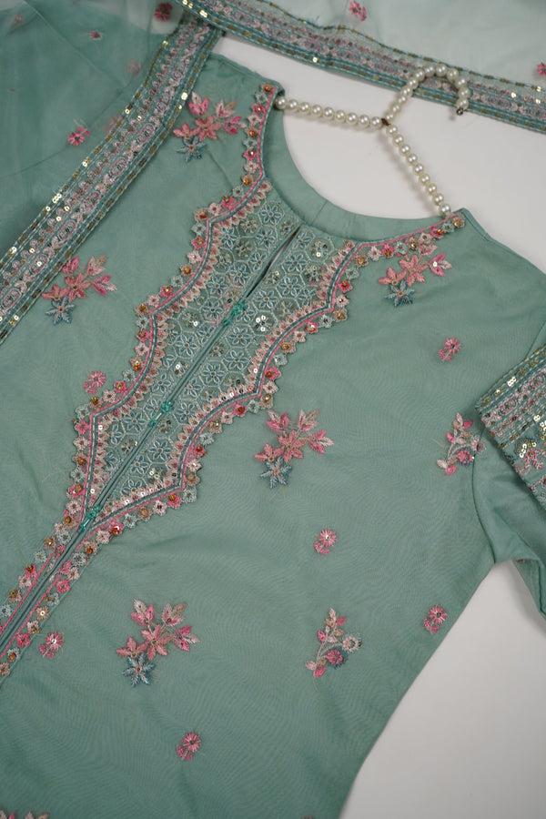 Tehwar - Luxury Organza Outfit with Organza Dupatta - Ready to Wear MC257 - Eid Volume 1