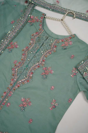 Tehwar - Luxury Organza Outfit with Organza Dupatta - Ready to Wear MC257 - Eid Volume 1