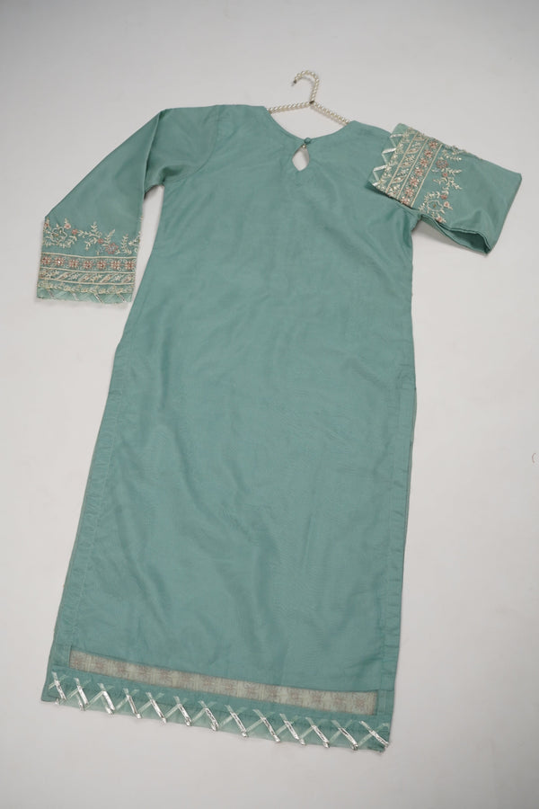 Tehwar - Luxury Organza Outfit with Organza Dupatta - Ready to Wear MC255 - Eid Volume 1