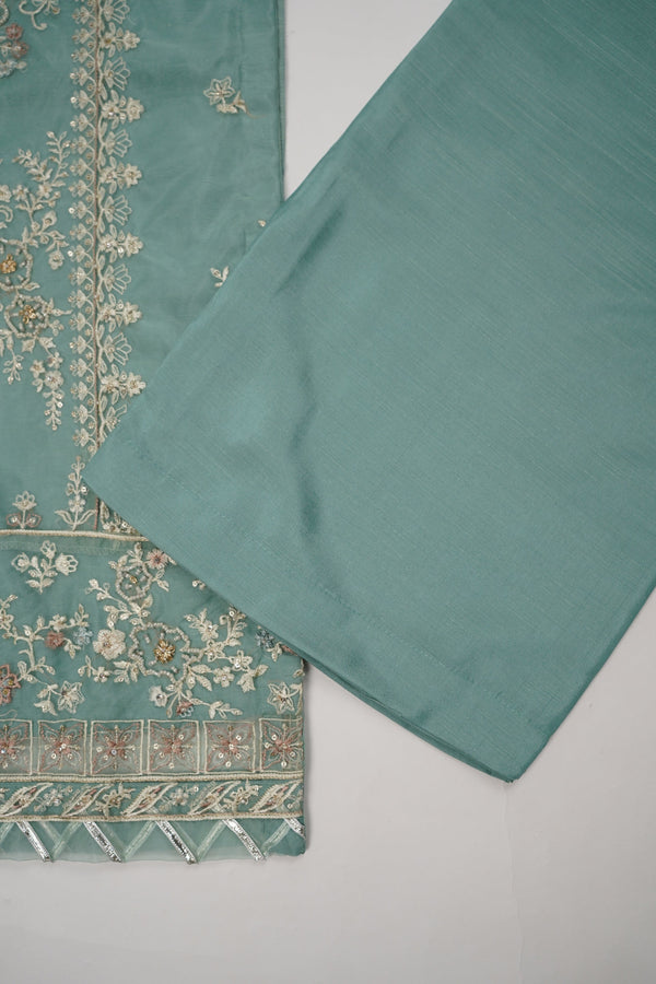 Tehwar - Luxury Organza Outfit with Organza Dupatta - Ready to Wear MC255 - Eid Volume 1