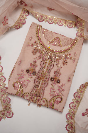 Tehwar - Luxury Organza Outfit with Organza Dupatta - Ready to Wear SD437