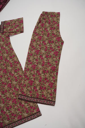 Rozi  - Exclusive Lawn  Outfit with Dupatta - Ready to Wear SD504