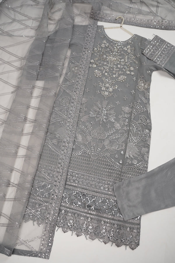 Tehwar - Luxury Organza Outfit with Organza Dupatta - Ready to Wear MC256 - Eid Volume 1