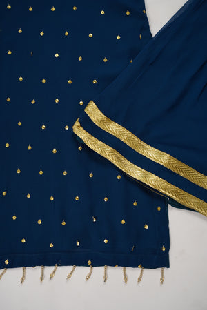Husan e Jahan - Chiffon Outfit with Gharara - Ready to Wear SD447