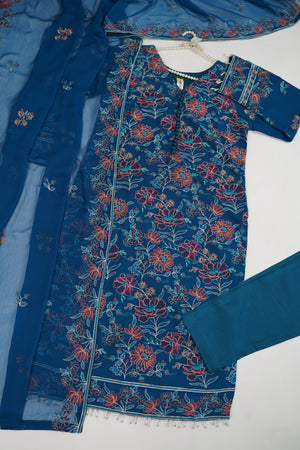 Husan e Jahan - Luxury Chiffon Outfit with Chiffon Dupatta - Ready to Wear - Eid25 - HEJ-V3-D7-SD