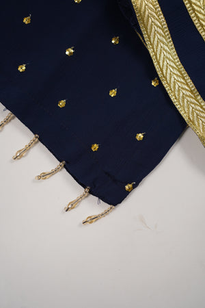 Husan e Jahan - Chiffon Outfit with Gharara - Ready to Wear SD438
