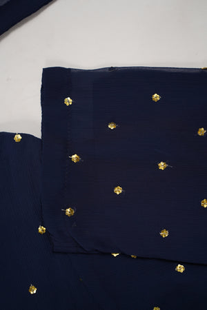 Husan e Jahan - Chiffon Outfit with Gharara - Ready to Wear SD438