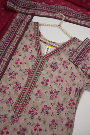 Rozi  - Exclusive Lawn  Outfit with Dupatta - Ready to Wear SD506