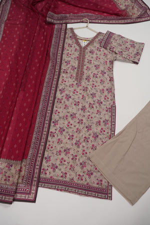 Rozi  - Exclusive Lawn  Outfit with Dupatta - Ready to Wear SD506