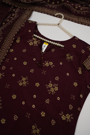 Rozi  - Exclusive Lawn  Outfit with Dupatta - Ready to Wear SD509