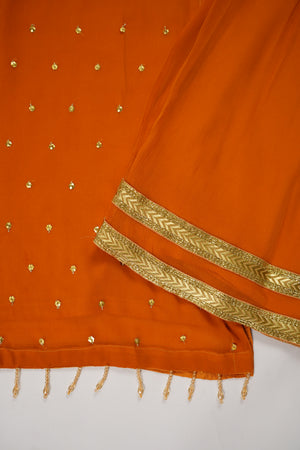 Husan e Jahan - Chiffon Outfit with Gharara - Ready to Wear SD448