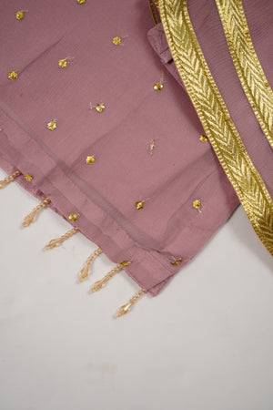 Husan e Jahan - Chiffon Outfit with Gharara - Ready to Wear SD443