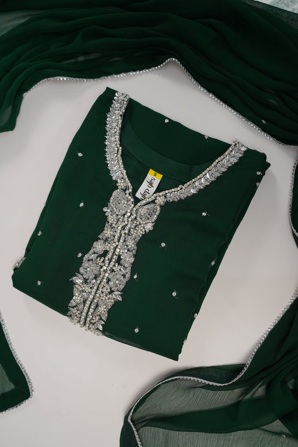 Khaas - Luxury Chiffon  Outfit - Hand Work - Ready to Wear MC259 - Eid Volume 4