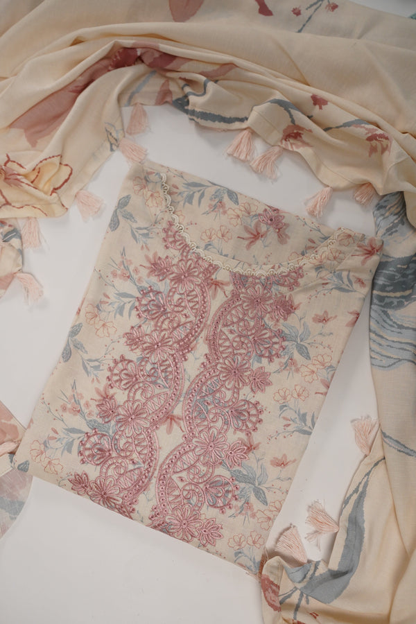 Rozi - Exclusive Karandi Outfit with Shawl - Ready to Wear -MC258 - Eid Volume 2