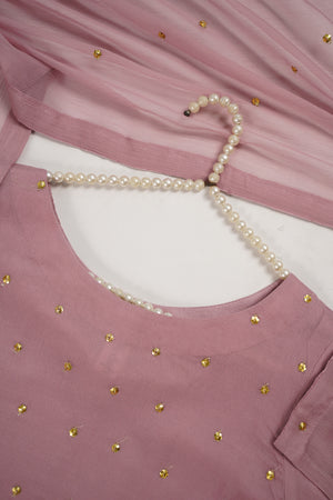 Husan e Jahan - Chiffon Outfit with Gharara - Ready to Wear SD443